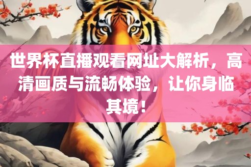 世界杯直播观看网址大解析，高清画质与流畅体验，让你身临其境！