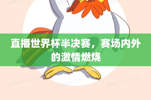 直播世界杯半决赛，赛场内外的激情燃烧
