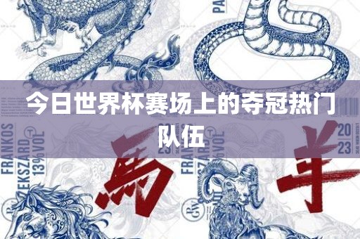 今日世界杯赛场上的夺冠热门队伍