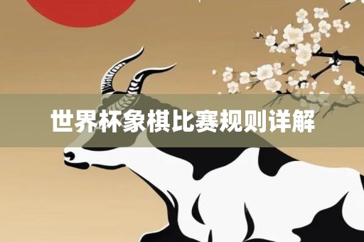 世界杯象棋比赛规则详解