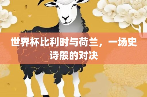 世界杯比利时与荷兰，一场史诗般的对决