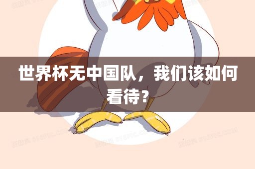 世界杯无中国队，我们该如何看待？