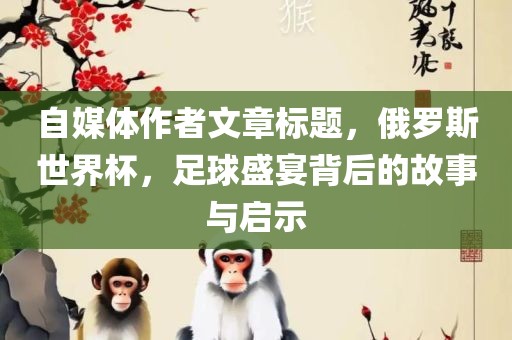 自媒体作者文章标题，俄罗斯世界杯，足球盛宴背后的故事与启示