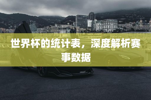 世界杯的统计表，深度解析赛事数据