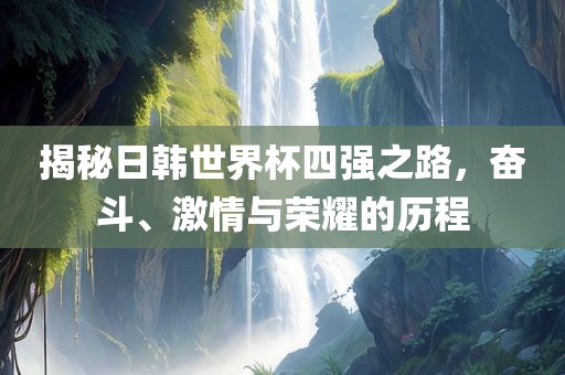 揭秘日韩世界杯四强之路，奋斗、激情与荣耀的历程