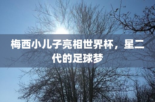 梅西小儿子亮相世界杯，星二代的足球梦