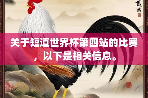 关于短道世界杯第四站的比赛，以下是相关信息。