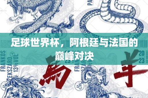 足球世界杯，阿根廷与法国的巅峰对决
