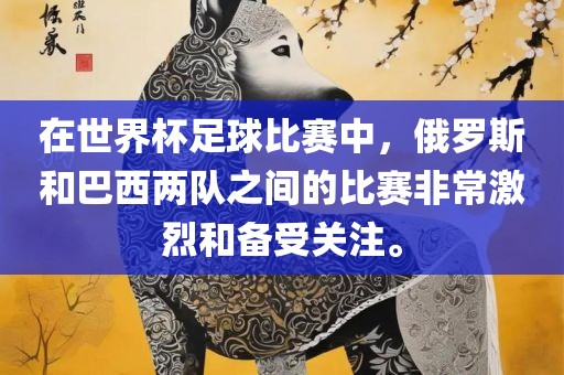 在世界杯足球比赛中，俄罗斯和巴西两队之间的比赛非常激烈和备受关注。