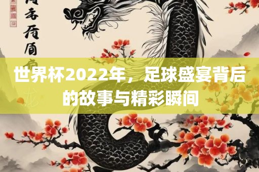世界杯2022年，足球盛宴背后的故事与精彩瞬间