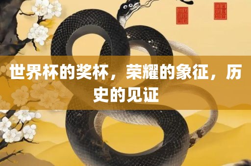 世界杯的奖杯，荣耀的象征，历史的见证