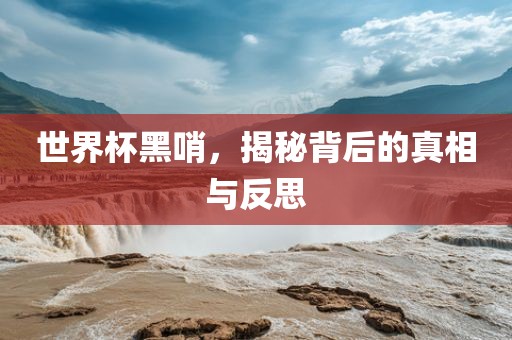 世界杯黑哨，揭秘背后的真相与反思眉山市正发家政服务有限公司