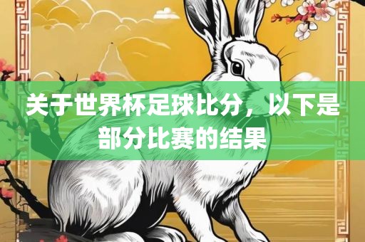 关于世界杯足球比分，以下是部分比赛的结果