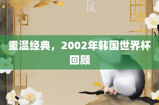 重温经典，2002年韩国世界杯回顾眉山市正发家政服务有限公司