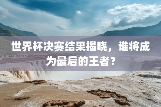 世界杯决赛结果揭晓，谁将成为最后的王者？