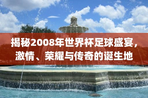揭秘2008年世界杯足球盛宴，激情、荣耀与传奇的诞生地眉山市正发家政服务有限公司