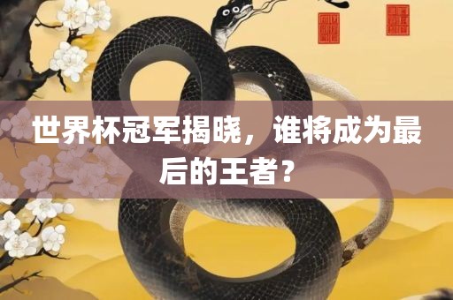 世界杯冠军揭晓，谁将成为最后的王者？
