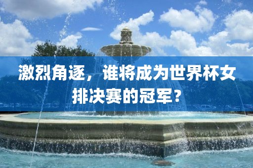 激烈角逐，谁将成为世界杯女排决赛的冠军？