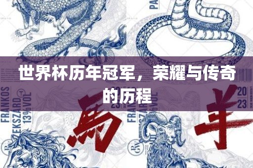 世界杯历年冠军，荣耀与传奇的历程