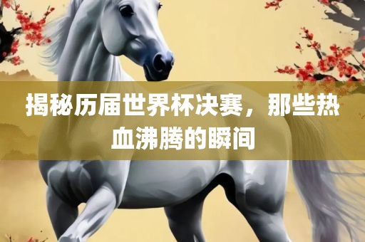 揭秘历届世界杯决赛，那些热血沸腾的瞬间
