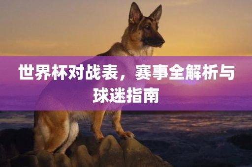 世界杯对战表，赛事全解析与球迷指南眉山市正发家政服务有限公司