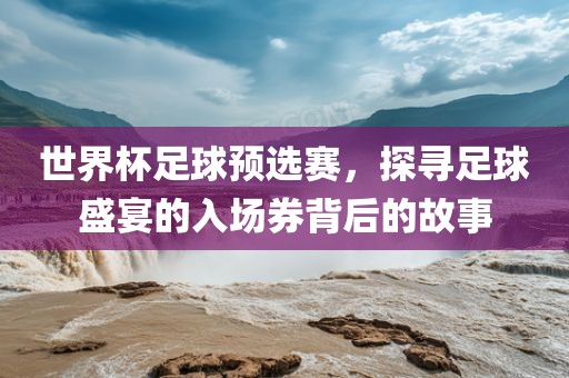 世界杯足球预选赛，探寻足球盛宴的入场券背后的故事眉山市正发家政服务有限公司