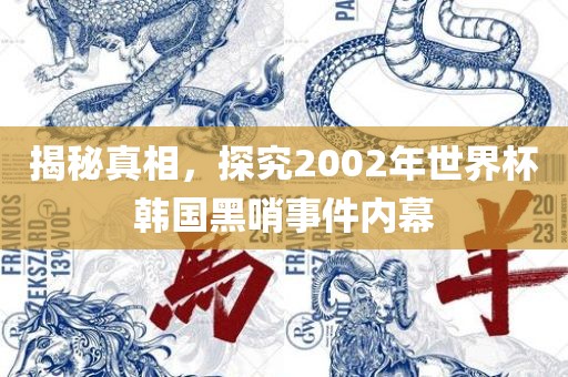 揭秘真相，探究2002年世界杯韩国黑哨事件内幕眉山市正发家政服务有限公司