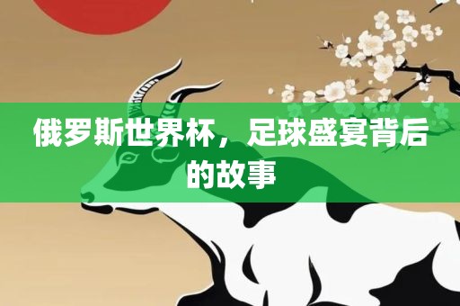 俄罗斯世界杯，足球盛宴背后的故事眉山市正发家政服务有限公司
