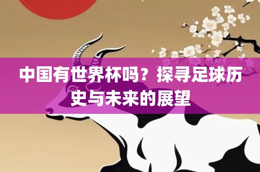 中国有世界杯吗？探寻足球历史与未来的展望眉山市正发家政服务有限公司