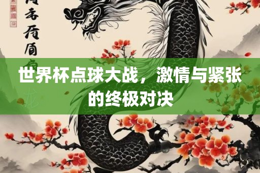 世界杯点球大战，激情与紧张的终极对决