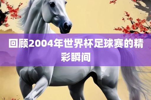回顾2004年世界杯足球赛的精彩瞬间