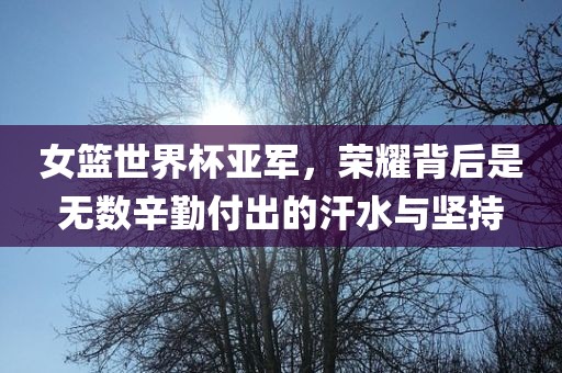 女篮世界杯亚军，荣耀背后是无数辛勤付出的汗水与坚持