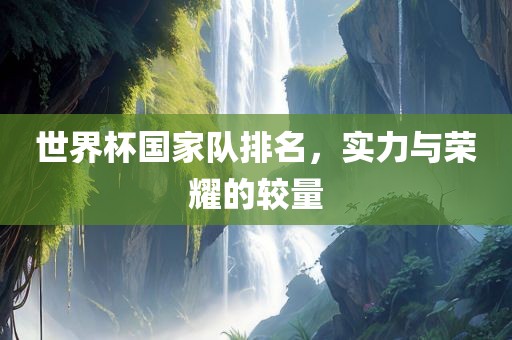 世界杯国家队排名，实力与荣耀的较量