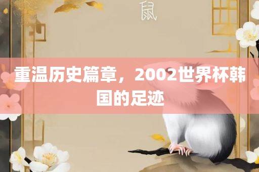 重温历史篇章，2002世界杯韩国的足眉山市正发家政服务有限公司迹