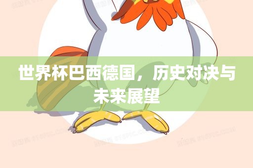 世界杯巴西德国，历史对决与未来展望眉山市正发家政服务有限公司