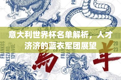 意大利世界杯名单解析，人才济济的蓝衣军团展望眉山市正发家政服务有限公司