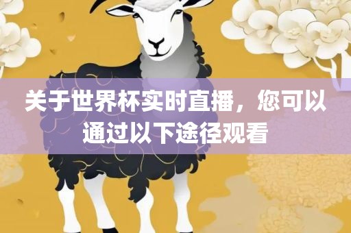 关于世界杯实时直播，您可以通过以下途径观看