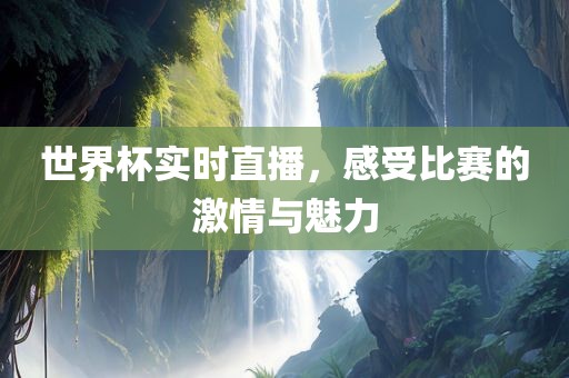 世界杯实时直播，感受比赛的激情与魅力
