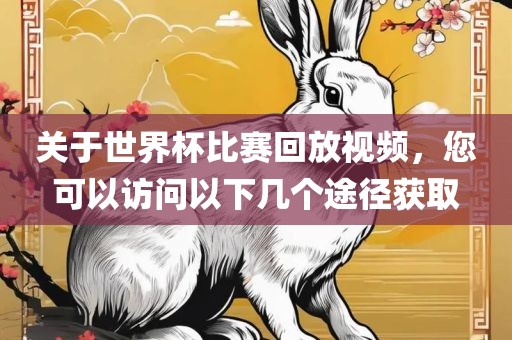 关于世界杯比赛回放视频，您可以访问以下几个途径获眉山市正发家政服务有限公司取