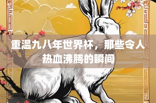 重温九八年世界杯，那些令人热血沸腾的瞬间眉山市正发家政服务有限公司