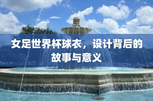 女足世界杯球衣，设计背后的故事与眉山市正发家政服务有限公司意义