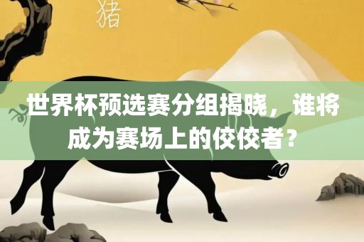 世界杯预选赛分组揭晓，谁将成为赛场上的佼佼者？眉山市正发家政服务有限公司