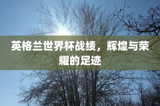 英格兰世界杯战绩，辉煌与荣耀的足迹