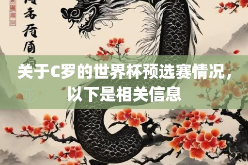 关于C罗的世界杯预选赛情况，以下是相关信息