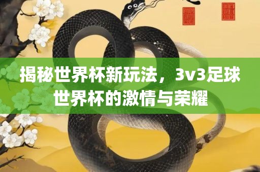 揭秘世界杯新玩法，3v3足球世界杯的激情与荣耀