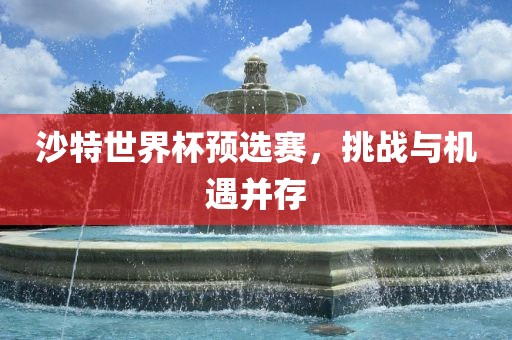 沙特世界杯预选赛，挑战与机遇并存