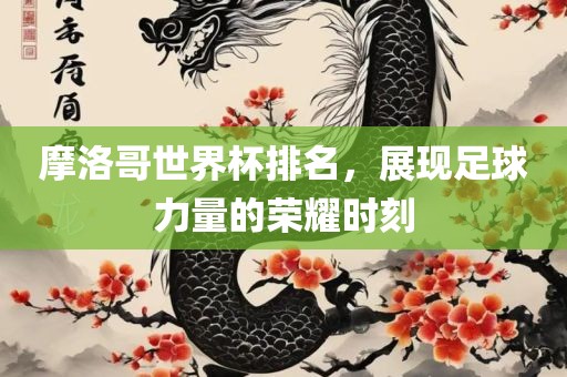 摩洛哥世界杯排名，展现足球力量的荣耀时刻