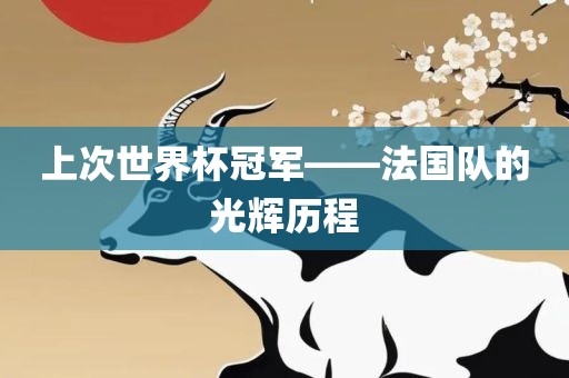 上次世界杯冠军——法国队的光辉历程