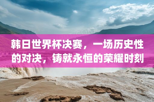 韩日世界杯决赛，一场历史性的对决，铸就永恒的荣耀时刻