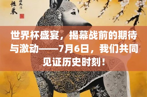 世界杯盛宴，揭幕战前的期待与激动——7月6日，我们共同见证历史时刻！眉山市正发家政服务有限公司